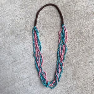 FIRM PRICE!  Turquoise & Corral 24” Necklace